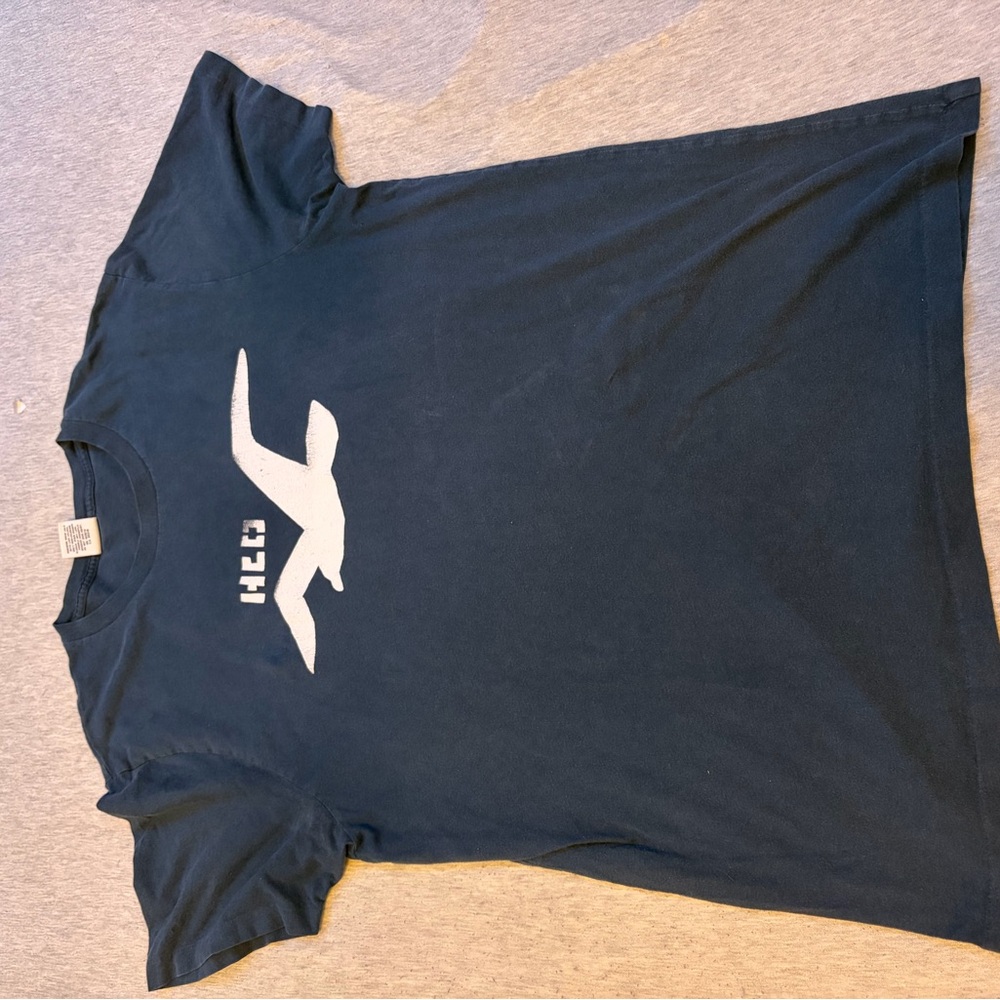 Hollister Dark Blue Tee with White Logo